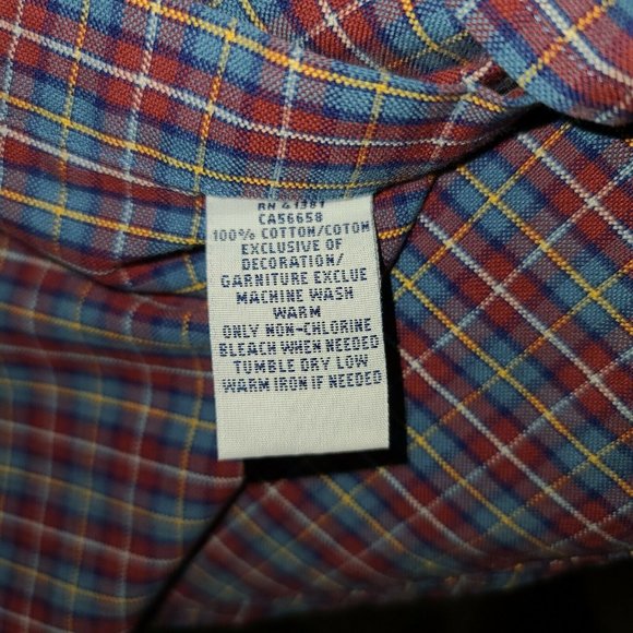 Ralph Lauren Mens Flannel Shirt Large Long Sleeve Button Down Red Plaid - Picture 5 of 9